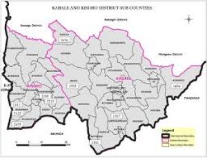 Map of  Kisoro town in Uganda